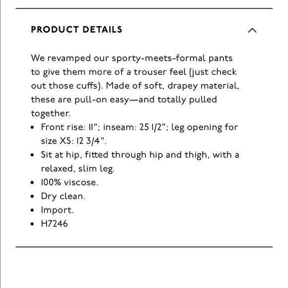 NEW • Madewell • Cuffed Track Trouser Pants Black - Picture 3 of 6